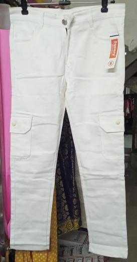 cargo white jeans thumbnail 1