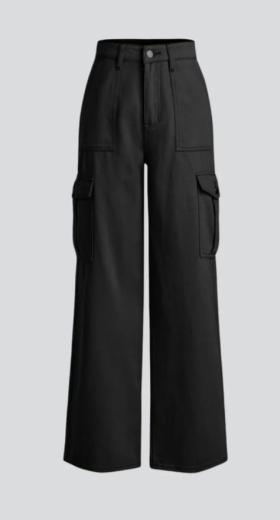 Black Cargo Jeans thumbnail 1